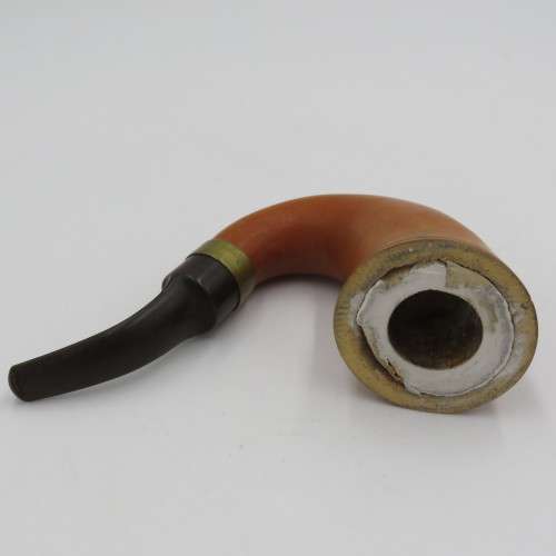 Handmade smoking pipe made of Calabash