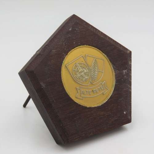 SADF Air Defence Artillery School 50 years medallion 1939-1989 Jubilee in stand