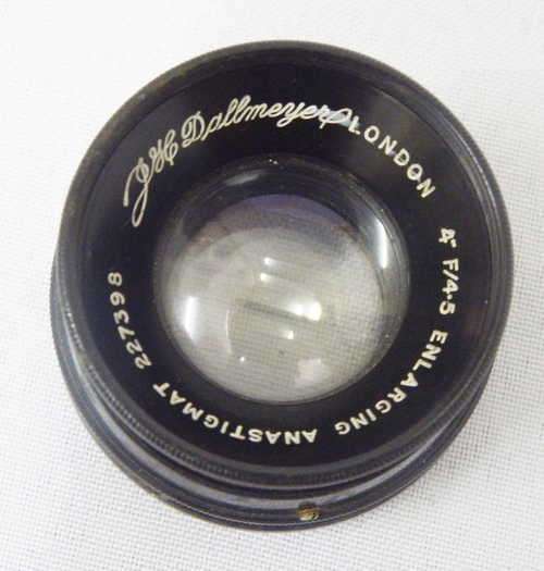 J.H. Dallmeyer 4` f/4.5 Enlarging Anastigmat Lens