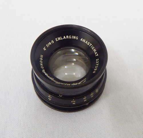 J.H. Dallmeyer 4` f/4.5 Enlarging Anastigmat Lens