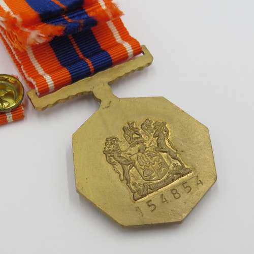 SADF Pro Patria medal in box - #154 854 - Fixed type