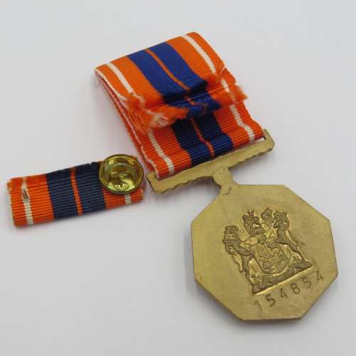 SADF Pro Patria medal in box - #154 854 - Fixed type