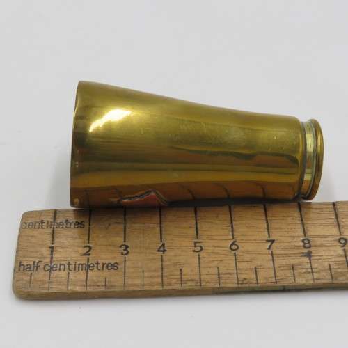 Vintage Rhodesia trench art shot glass made of bullet casing