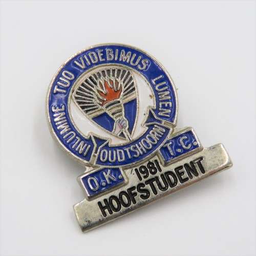 Oudtshoorn Teachers College 1981 Hoofstudent badge