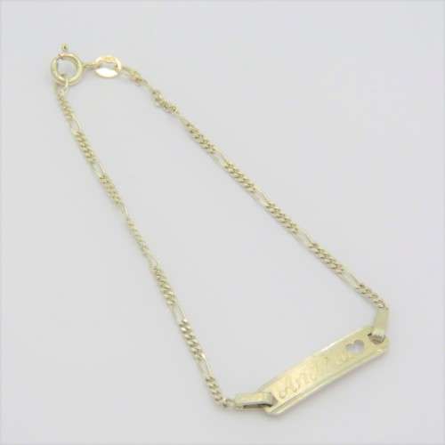 Sterling silver `Andrea` name bracelet - Weighs 2,3 g - Length 18 cm
