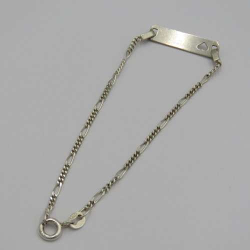 Sterling silver `Andrea` name bracelet - Weighs 2,3 g - Length 18 cm