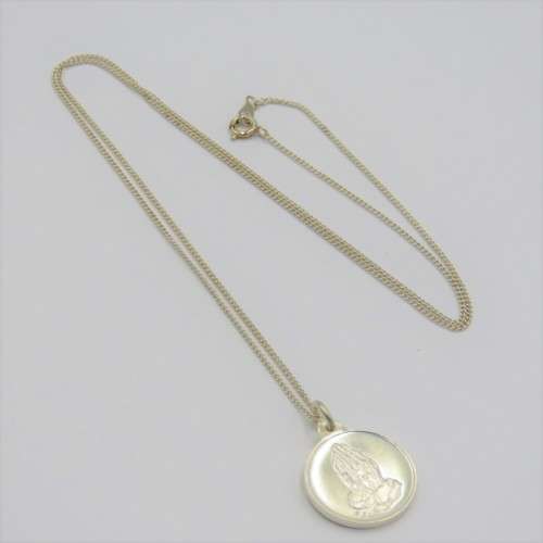 Sterling silver necklace with `Onse Vader` pendant - Weighs 4,2 g - Length 50 cm