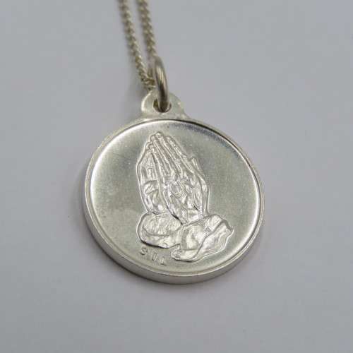 Sterling silver necklace with `Onse Vader` pendant - Weighs 4,2 g - Length 50 cm