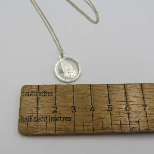 Sterling silver necklace with `Onse Vader` pendant - Weighs 4,2 g - Length 50 cm