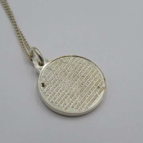 Sterling silver necklace with `Onse Vader` pendant - Weighs 4,2 g - Length 50 cm