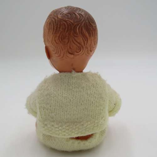 Vintage Blue box plastic baby doll