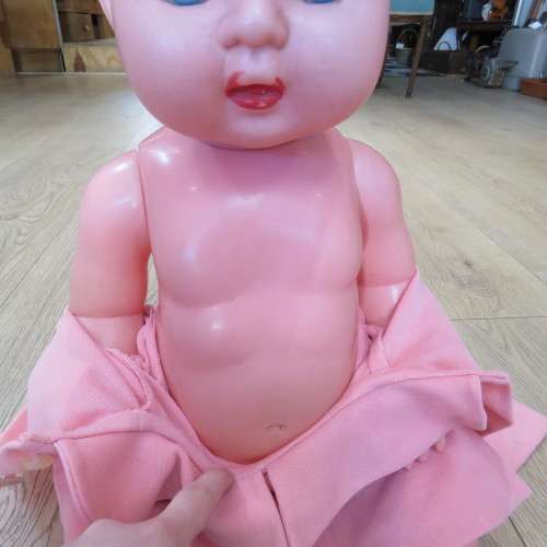 Vintage plastic toy doll - Length 61 cm