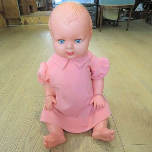 Vintage plastic toy doll - Length 61 cm