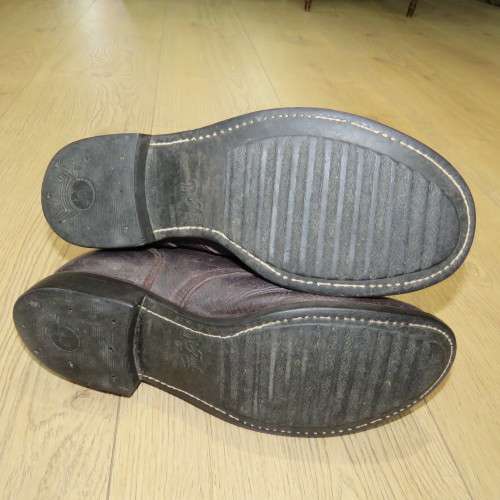 Pair of SADF leather boots - Size 9