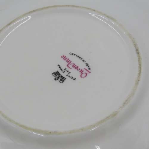 Vintage Queen Anne porcelain trio
