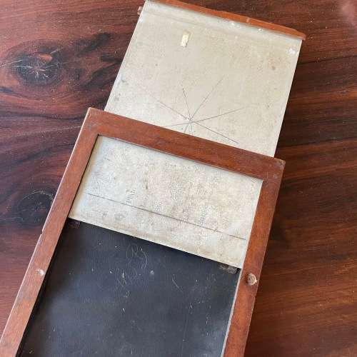 Antique camera glass plate film holder - 8 3/4 x 6 1/2