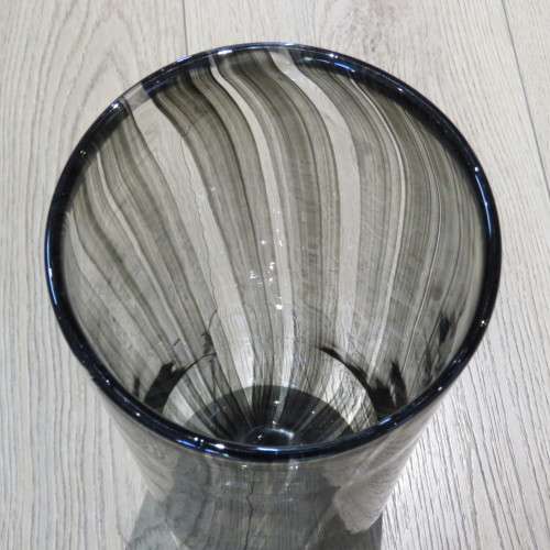 Vintage handmade stained glass flower vase - Length 35 cm