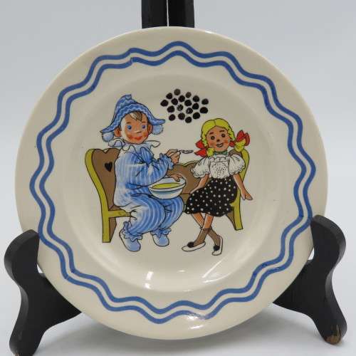 Vintage Royal Norfolk Pottery Andy Pandy children`s breakfast set - Stand not included
