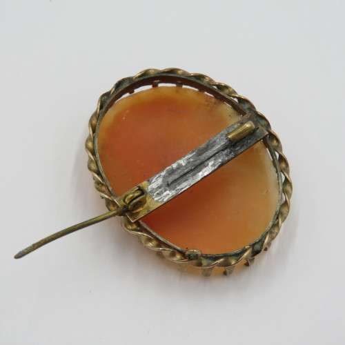 Vintage Cameo brooch in 9kt gold surround - Pin replaced - Weighs 6,2 g