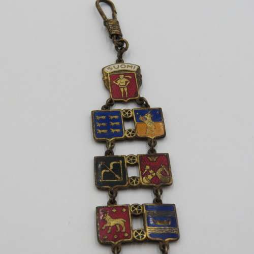 Vintage Suomi Finland souvenir fob