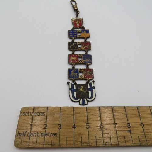 Vintage Suomi Finland souvenir fob