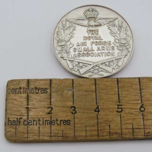 WW2 The Royal Air Force small arms Association sterling silver medallion