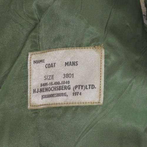 SADF Corporal tunic - Damaged - No buttons - Size 3801 - Sizes below
