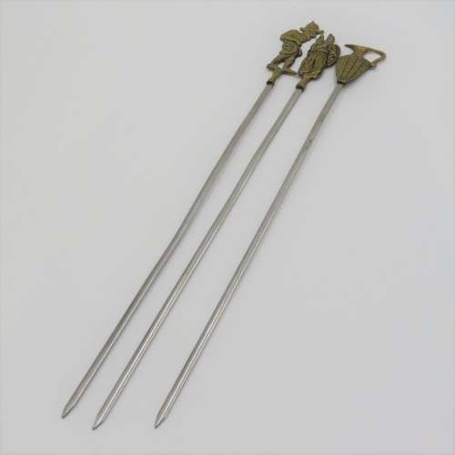Lot of 3 Turkish skewer sticks