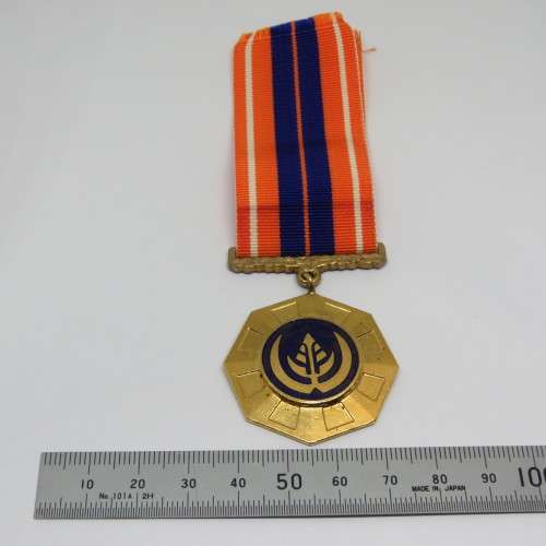 SADF Pro Patria medal - Rifleman MJ Coetzee - #8463 - Low number Swivel type