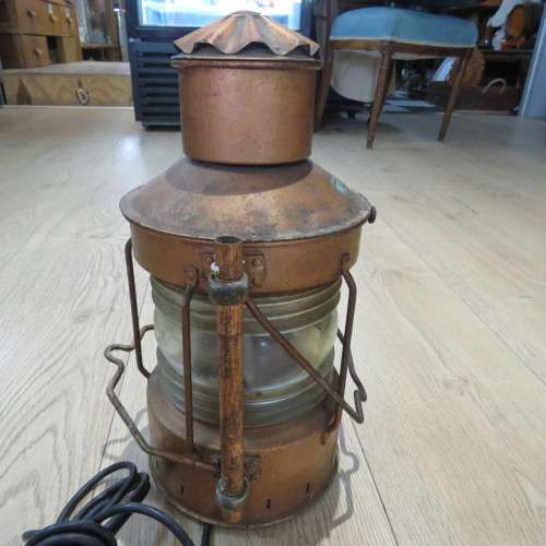Vintage NUC 360 degree ships lantern - Converted to electric - 40 cm High - Base 18 x 18 cm
