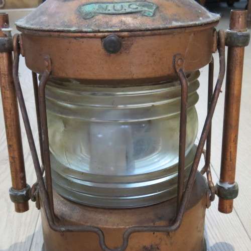 Vintage NUC 360 degree ships lantern - Converted to electric - 40 cm High - Base 18 x 18 cm