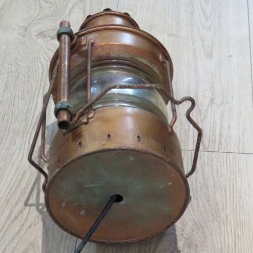 Vintage NUC 360 degree ships lantern - Converted to electric - 40 cm High - Base 18 x 18 cm