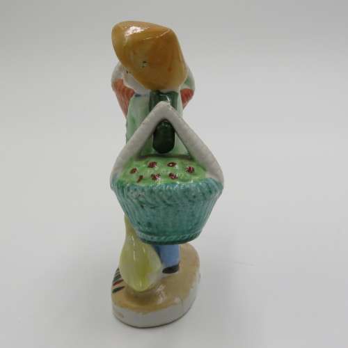 Vintage porcelain Chinese farmer salt and pepper shakers