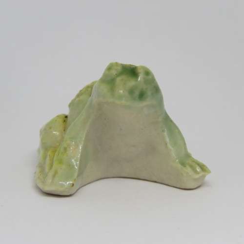 Vintage WADE Whimsies Light Green Frog figurine