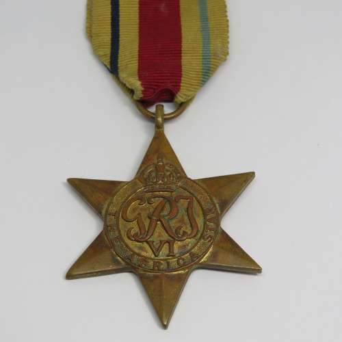 WW2 Africa Star issued to C.165038 D. Bowers