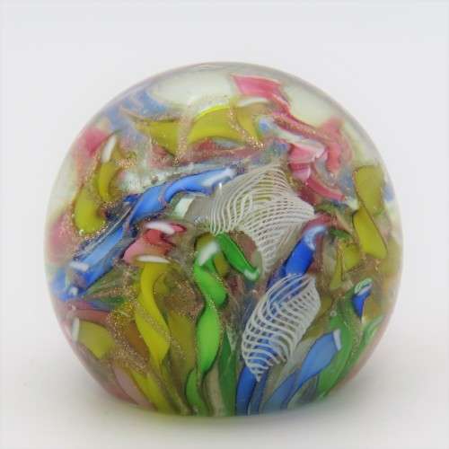 Beautiful handmade glass paperweight
