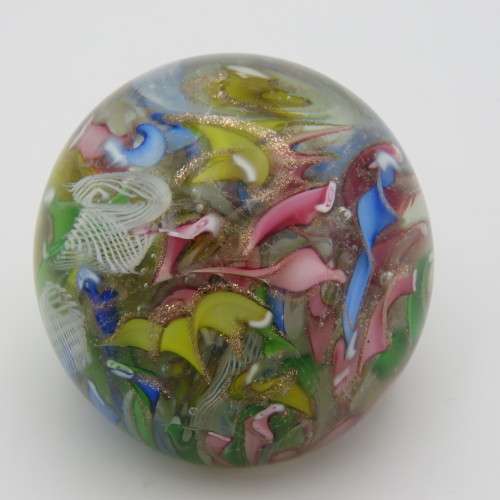 Beautiful handmade glass paperweight