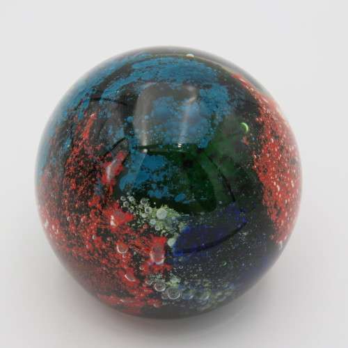 Beautiful vintage handmade glass paperweight