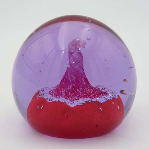 Vintage Caithness Desert Spring handmade glass paperweight - Scotland