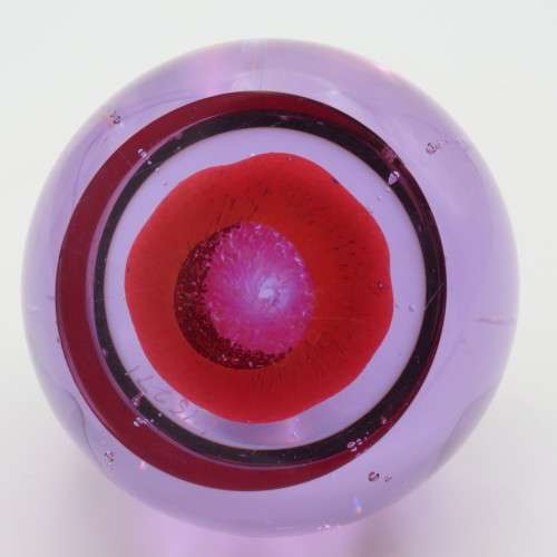 Vintage Caithness Desert Spring handmade glass paperweight - Scotland