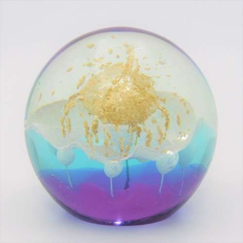 Vintage Lampwork handmade glass paperweight