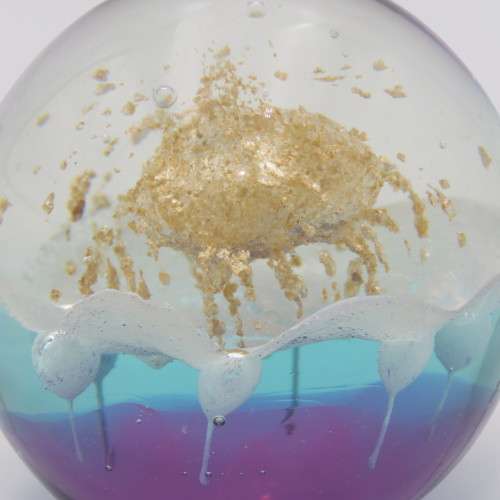 Vintage Lampwork handmade glass paperweight