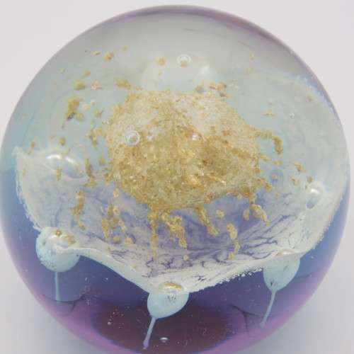 Vintage Lampwork handmade glass paperweight
