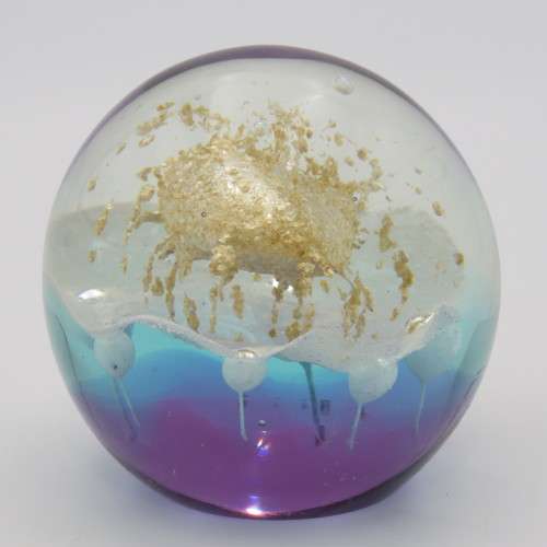 Vintage Lampwork handmade glass paperweight