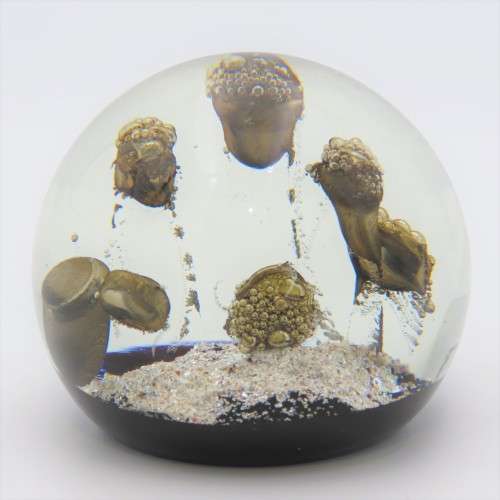 Vintage Lampwork handmade glass paperweight