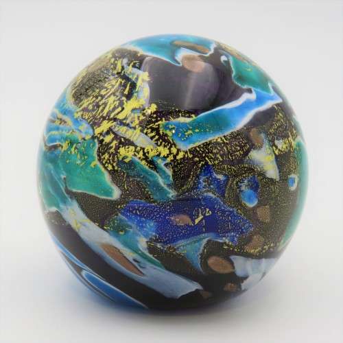 Vintage Phoenician Malta MT06 handmade glass paperweight