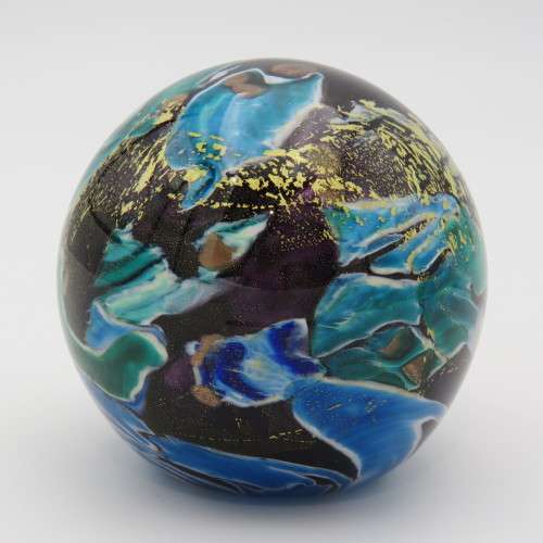 Vintage Phoenician Malta MT06 handmade glass paperweight