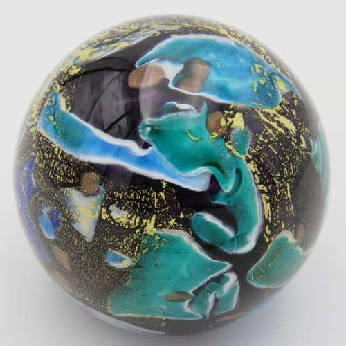 Vintage Phoenician Malta MT06 handmade glass paperweight