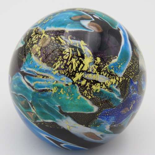 Vintage Phoenician Malta MT06 handmade glass paperweight