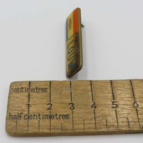 Old SA Military name badge - Louw - One pin